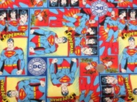 スーパーマン　生地　SUPERMAN　USA　プリント　[PT4247]