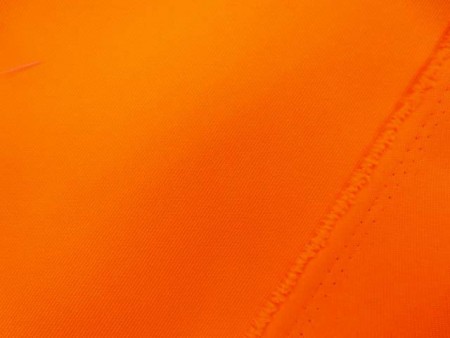 撥水　生地　撥水加工　ポリエステルツイル　オレンジ　150cm幅　[MU1539]