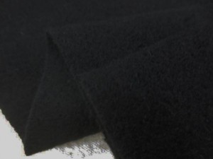 ウール　生地　ウールモッサ　黒　150cm幅　[WO1361]